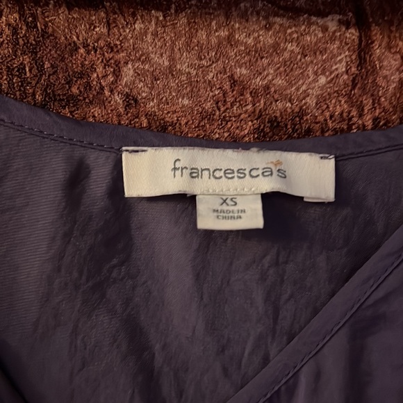 Purple long sleeve, off-the-shoulder blouse - Picture 4 of 5